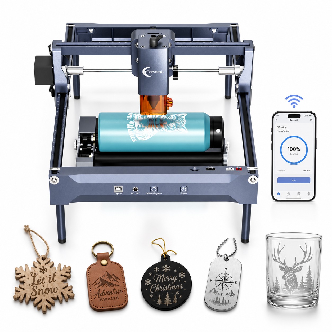 เครื่องแกะสลักเลเซอร์ Carveral - Laser Marking Machine บทวิจารณ์และราคา
