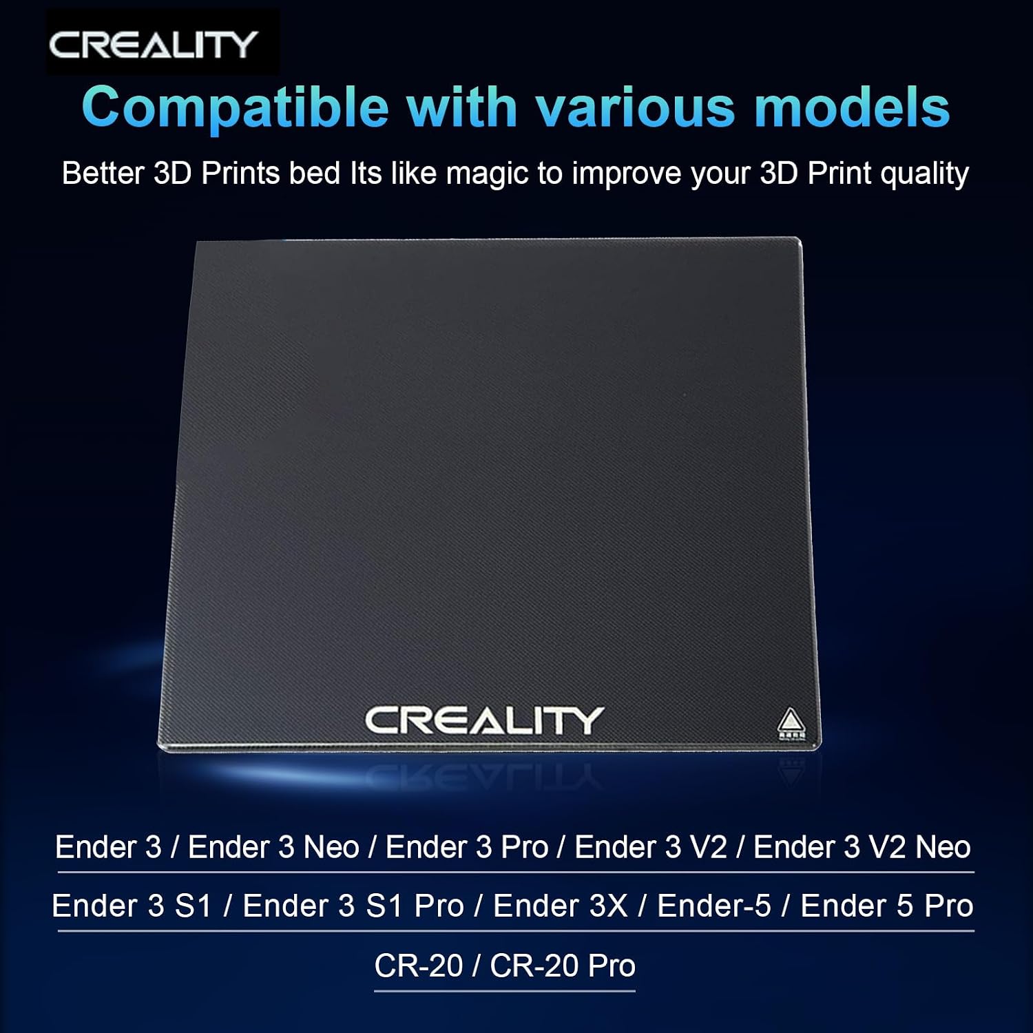 แผ่นกระจกสำหรับเครื่องพิมพ์สาม - Creality Printer Ender 3 บทวิจารณ์และราคา